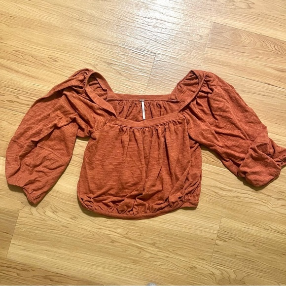 Free People Tops - Free people blouse ballon sleeves.